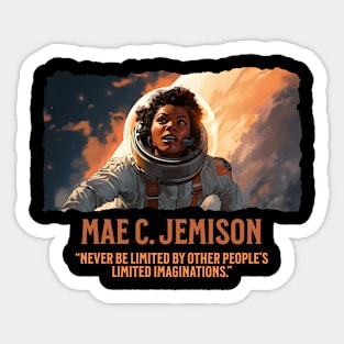 Mae C. Jemison Astronaut - Comic Style Sticker